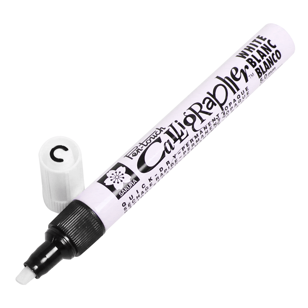 Marcador Permanente Pen Touch 5.0mm Branco Sakura